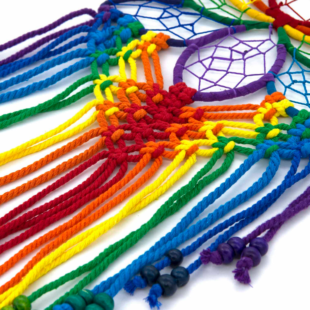 Rainbow Lotus with Beads-Home Décor-Siesta Crafts