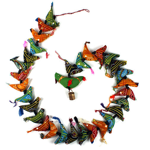 Long String of Birds with Bell-Home Décor-Siesta Crafts