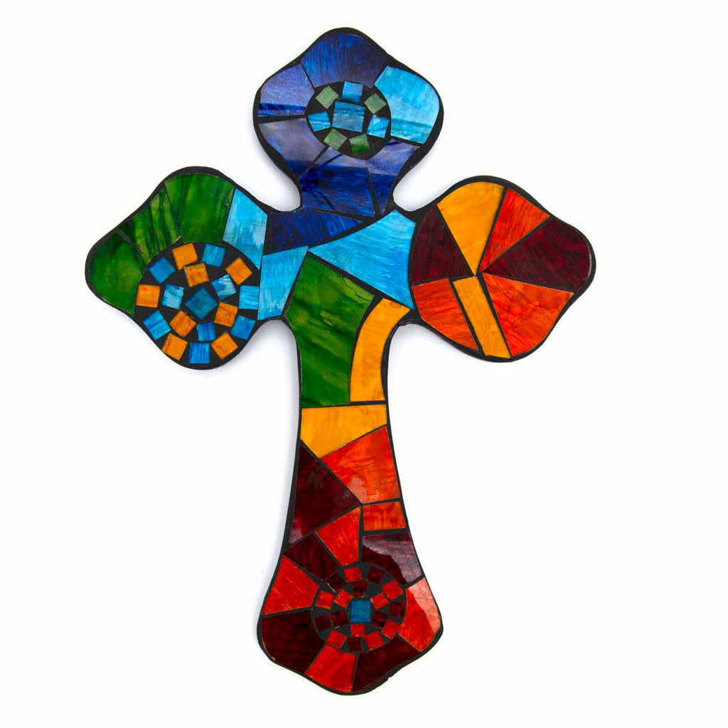 Large Mosaic Cross-Home Décor-Siesta Crafts