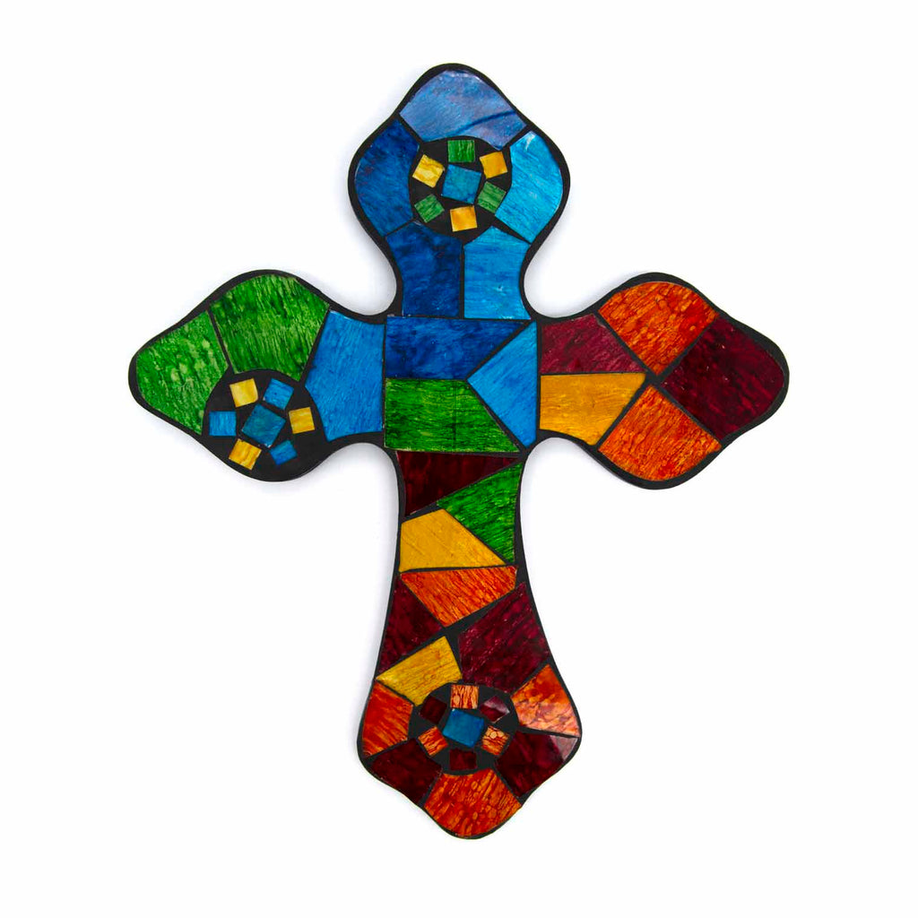 Small Mosaic Cross-Home Décor-Siesta Crafts