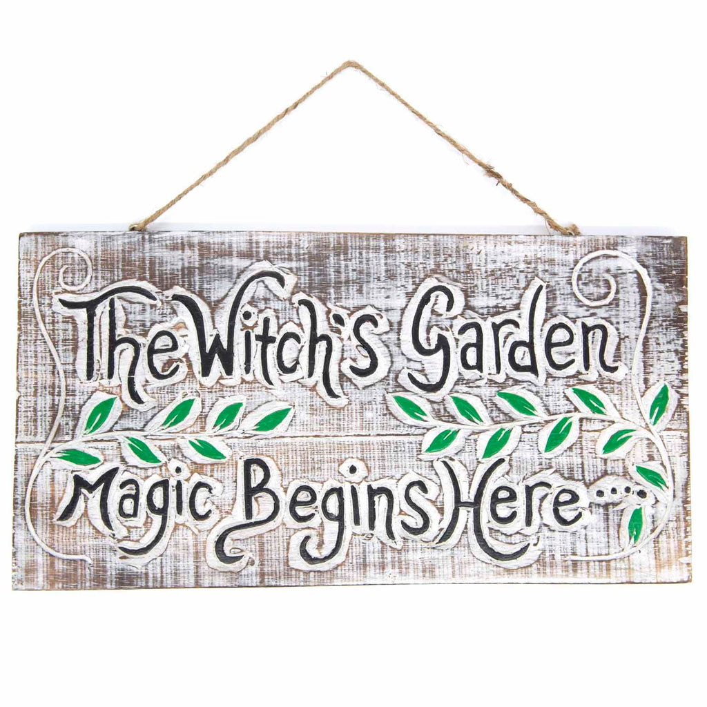 Witch's Garden Plaque