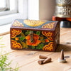 Wooden Oval Small Tibetan Style Box