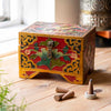 Tibetan Style Box with Feet-Furniture-Siesta Crafts