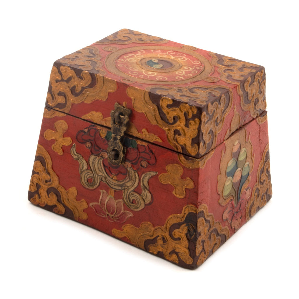 Square Pyramid Tibetan Style Box