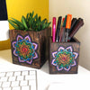 Nesting Storage Pots - Rainbow Mandala