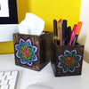 Nesting Storage Pots - Rainbow Mandala