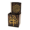 Nesting Storage Pots - Gold Tree and Flower of Life