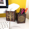 Nesting Storage Pots - Gold Tree and Flower of Life