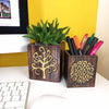 Nesting Storage Pots - Gold Tree and Flower of Life