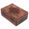 Wooden Box with Celtic Cross-Storage & Organisation-Siesta Crafts