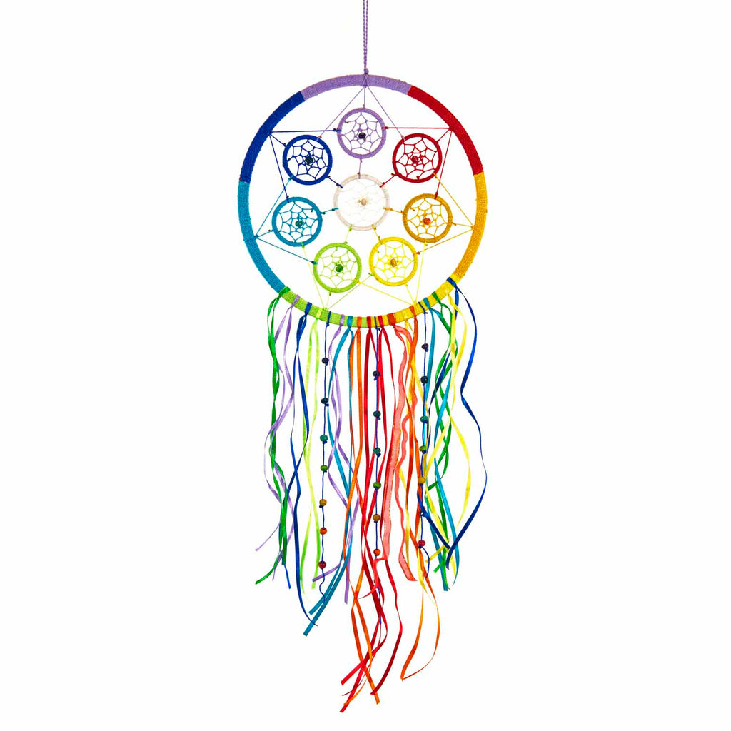 Chakra Dreamcatcher with Ribbons