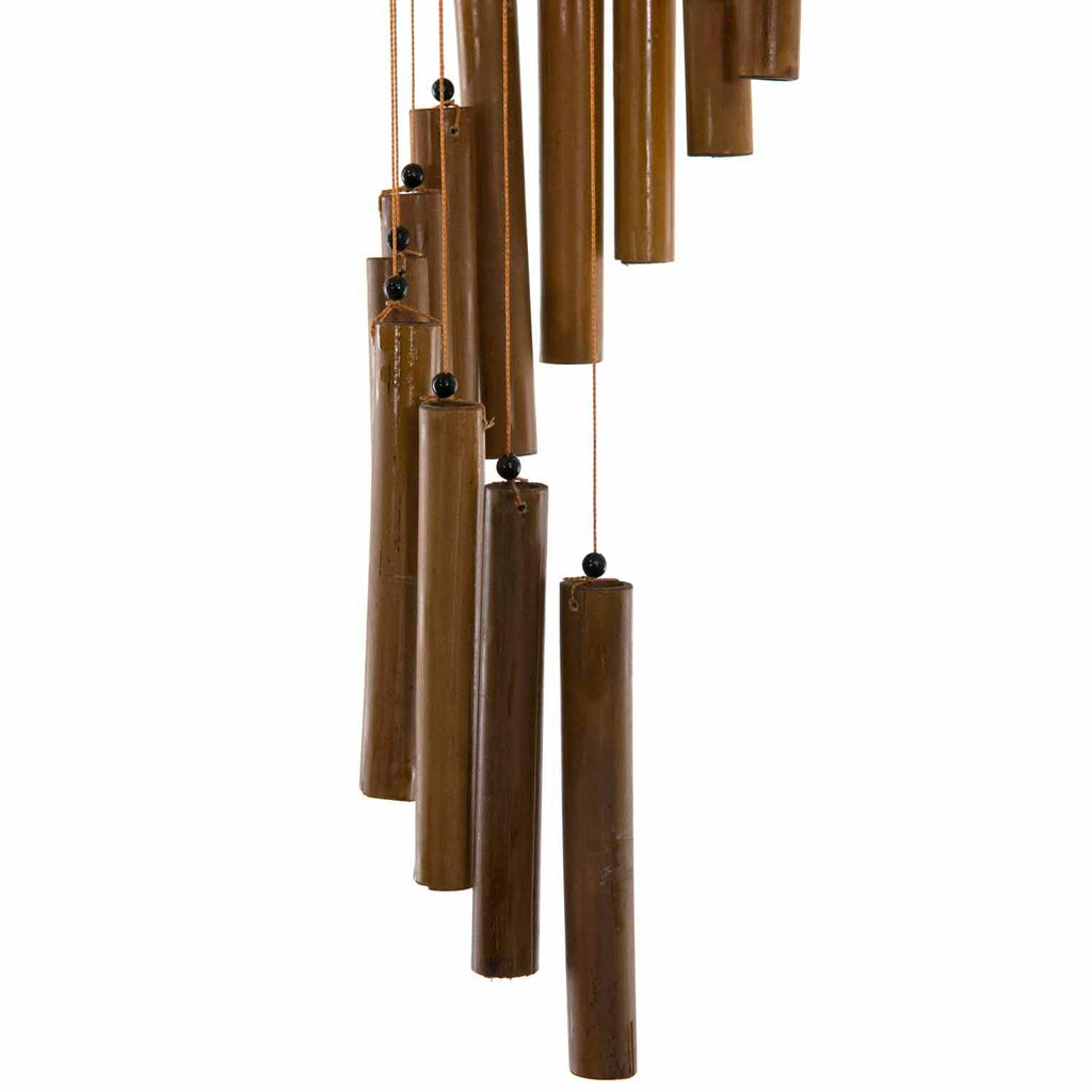 Spiral Bamboo Windchime-Garden & Outdoors-Siesta Crafts