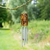 Bamboo Burnt Swirl Windchime