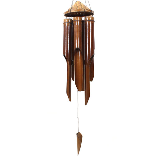 Padi Hat Bamboo Chime - Small-Garden & Outdoors-Siesta Crafts