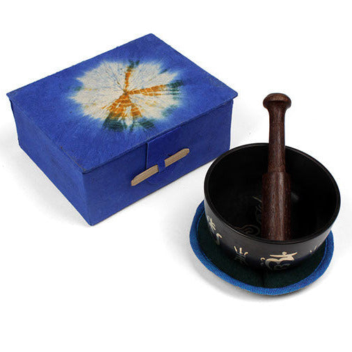 Medium Patterned Singing Bowl Set