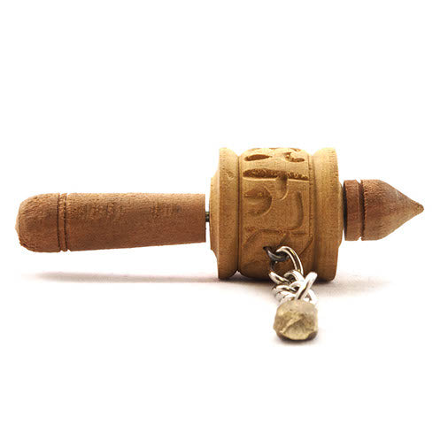 Tiny Wooden Prayer Wheel