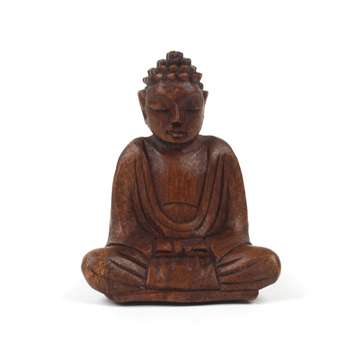 Small Handcarved Sitting Buddha-Buddhism-Siesta Crafts