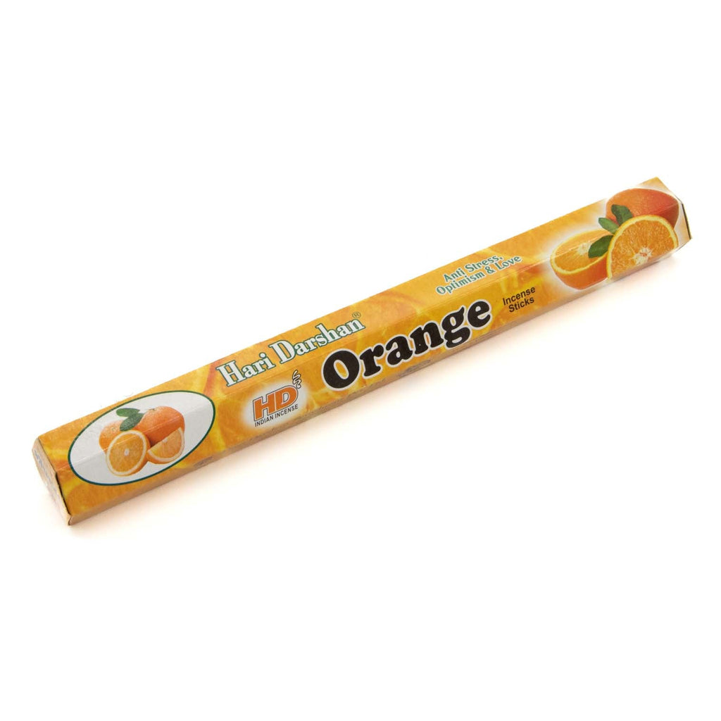 Orange Hexagon Incense-Stick Incense-Siesta Crafts