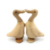 Kissing Bamboo Root Ducks-Ornaments & Figurines-Siesta Crafts