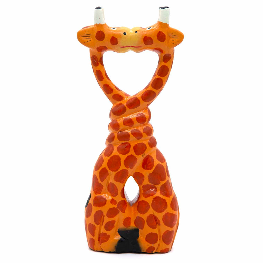 Kissing Cartoon Giraffes - 25cm