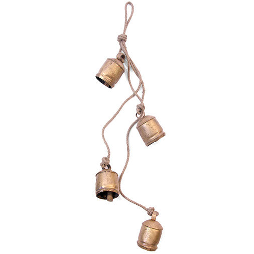 4 Large Bells on Rope-Home Décor-Siesta Crafts