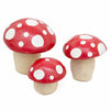 Mexican Ceramic Mushrooms - Set of Three