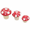 Mexican Ceramic Mushrooms - Set of Three