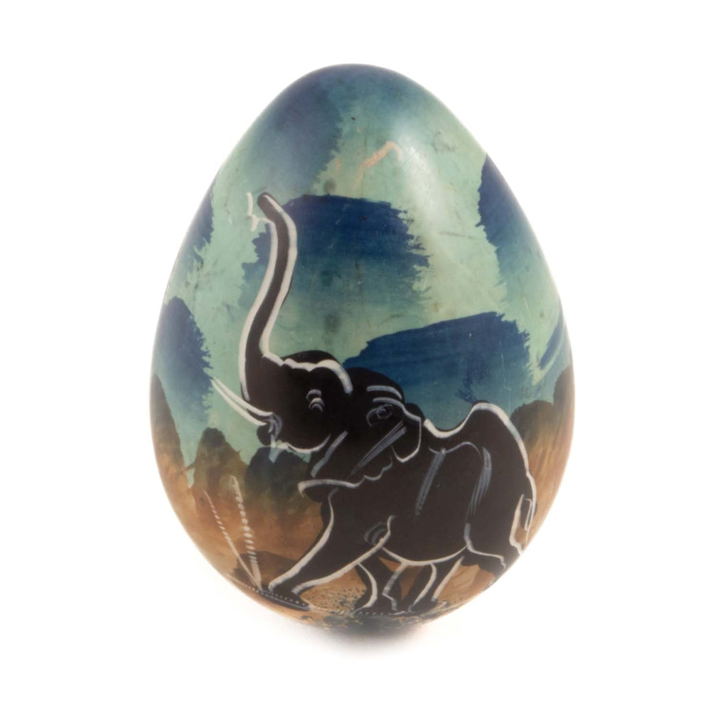 Safari Soapstone Egg-Ornaments & Figurines-Siesta Crafts