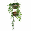 Double Coconut Plant Hanger-Plant Pots, Vases & Hangers-Siesta Crafts