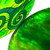 Green Triskelion Suncatcher