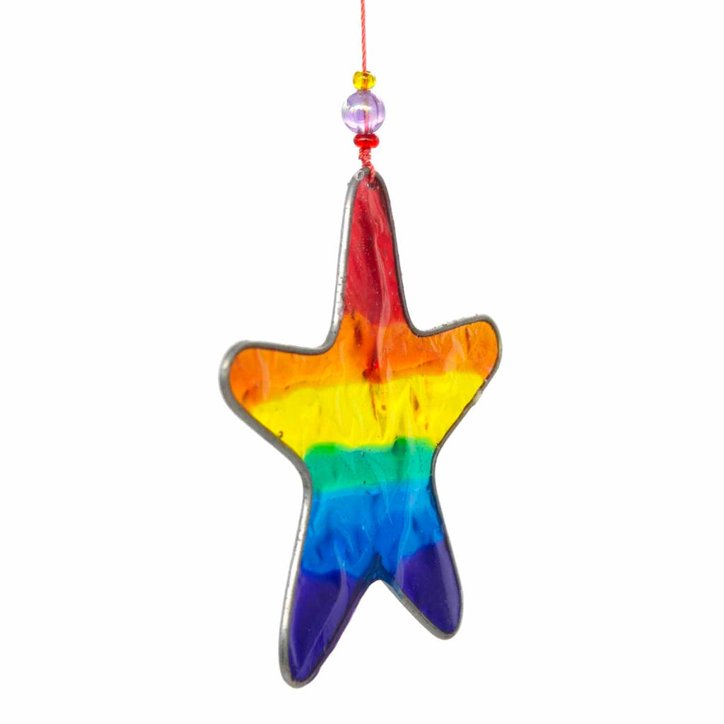 Rainbow Star Suncatcher-Home Décor-Siesta Crafts