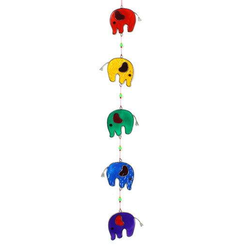 String of Elephants Suncatcher-Home Décor-Siesta Crafts