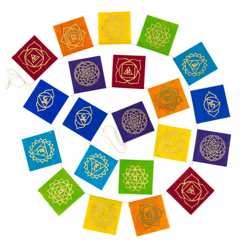 Long Lokta Paper Chakra String - Small