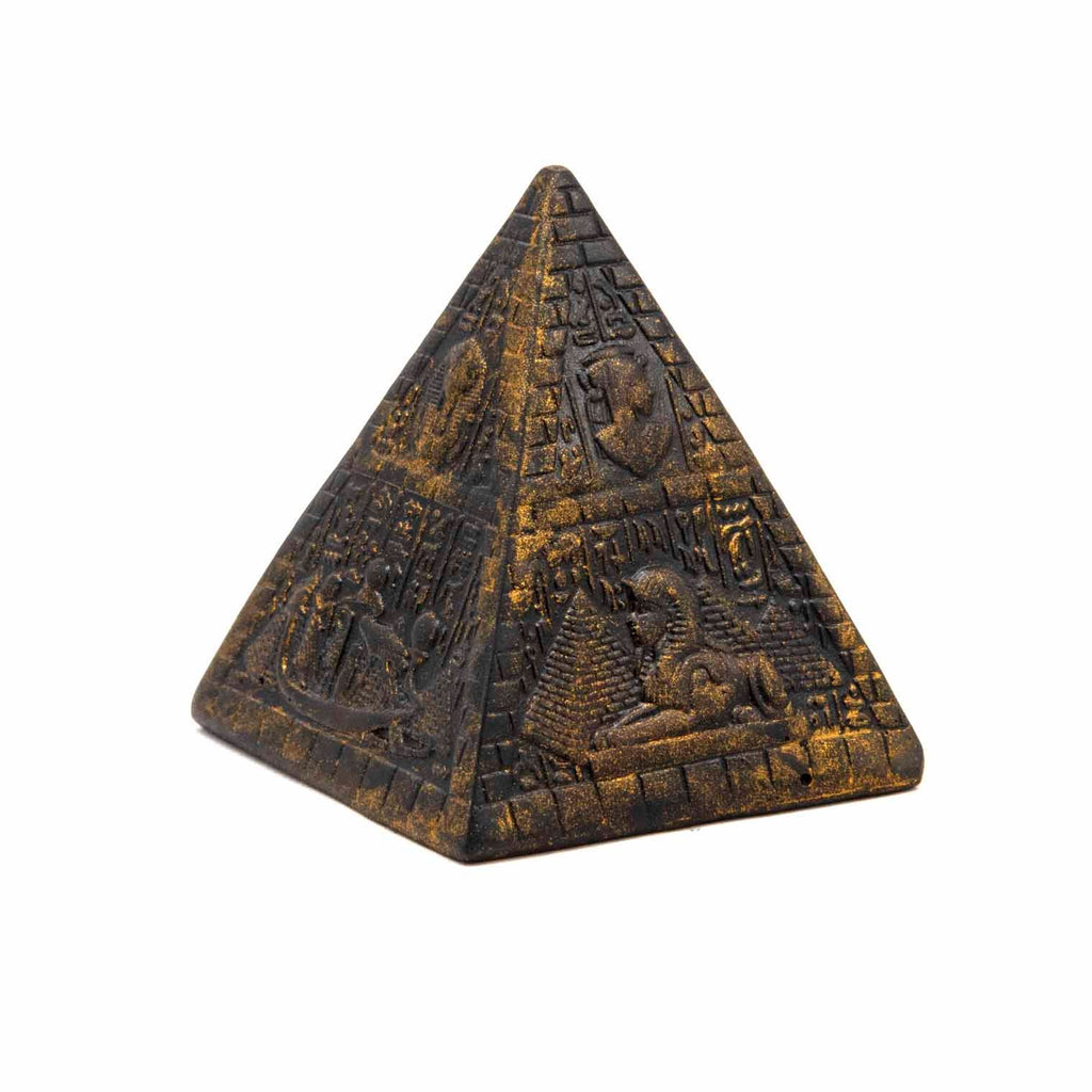 Golden Resin Pyramid