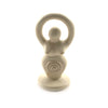 Soapstone Goddess On Plinth with Spiral