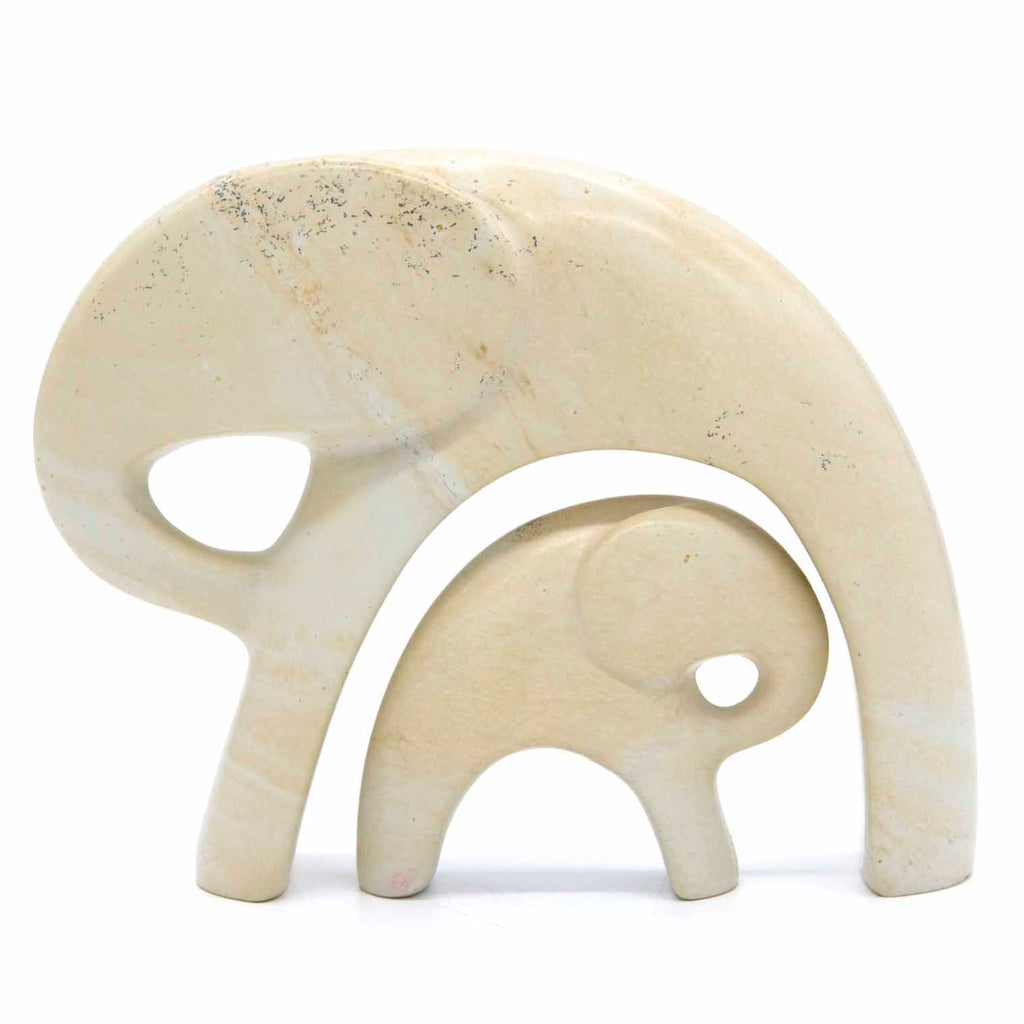 Mother and Baby Elephant-Ornaments & Figurines-Siesta Crafts