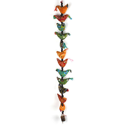 String of Birds with Bell-Home Décor-Siesta Crafts