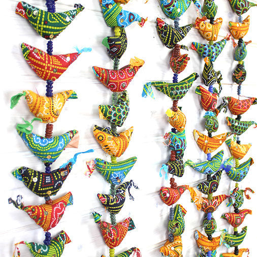 Long String of Birds with Bell-Home Décor-Siesta Crafts