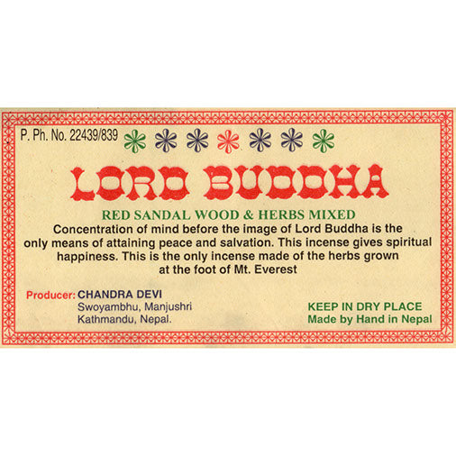 Lord Buddha Tibetan Incense-Tibetan Incense-Siesta Crafts