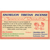 Snowlion Tibetan Incense-Tibetan Incense-Siesta Crafts