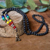 Lava Bead and Chakra Buddha Mallah Beads