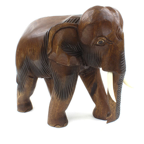 Extra Large Thai Elephant Carving-Ornaments & Figurines-Siesta Crafts