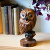 Carved Owl on Branch