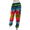 Drawstring Rainbow Elephant Trousers-Trousers-Siesta Crafts