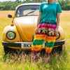 Drawstring Rainbow Elephant Trousers