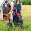 Patchwork Wide Leg Trousers-Trousers-Siesta Crafts