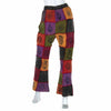 Block Print Patch Jersey Trousers-Trousers-Siesta Crafts