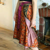 Recycled Sari Reversible Wrap Skirt