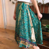 Recycled Sari Reversible Wrap Skirt