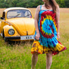 Tie Dye Strappy Dress